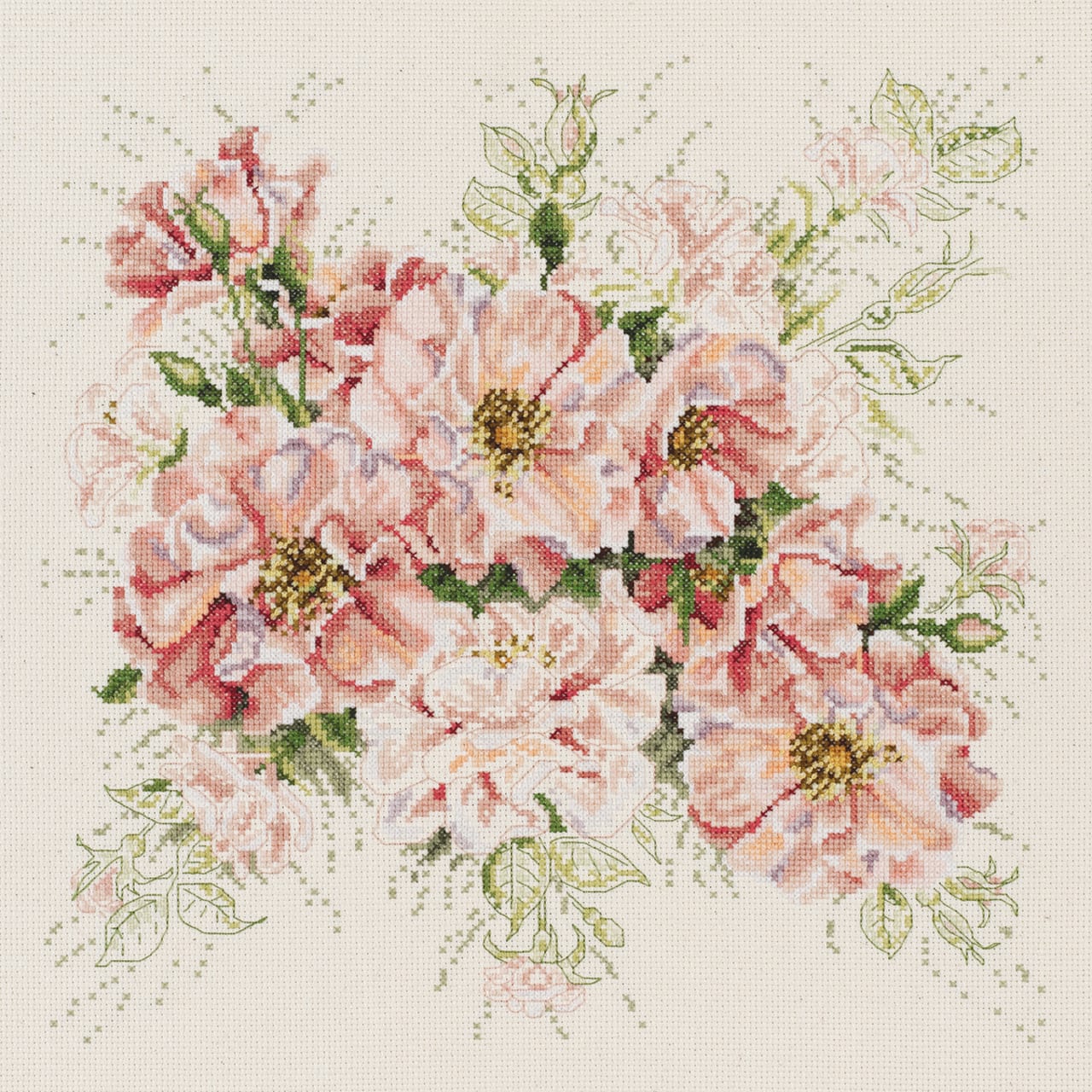 Janlynn&#xAE; Garden Roses Counted Cross Stitch Kit